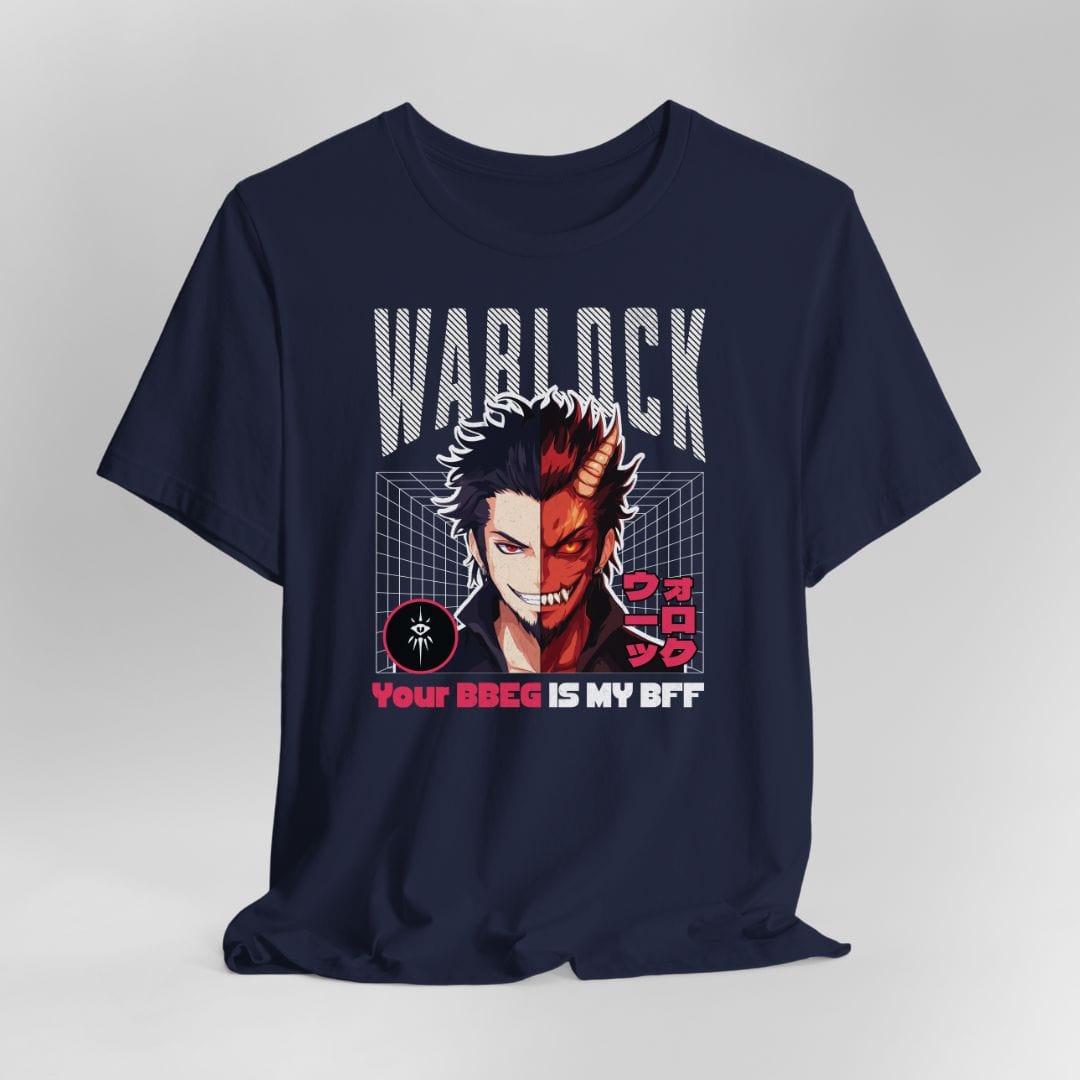 D&D Warlock T-shirt - Your BBEG Is My BFF