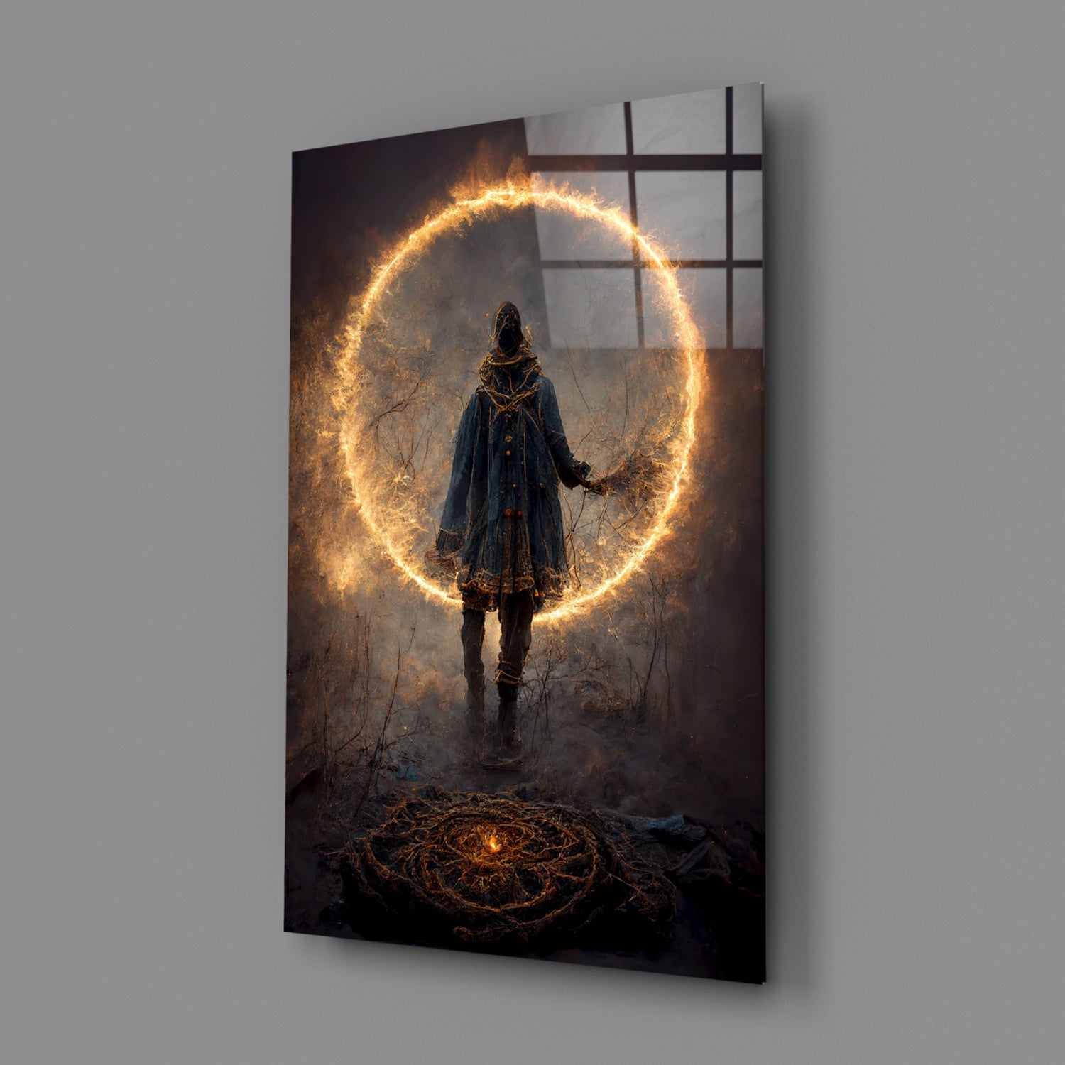Circle Glass Wall Art || Designer Collection