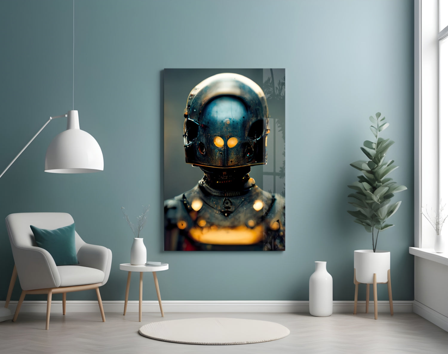 Fighter  Glass Art  || Designer Collection