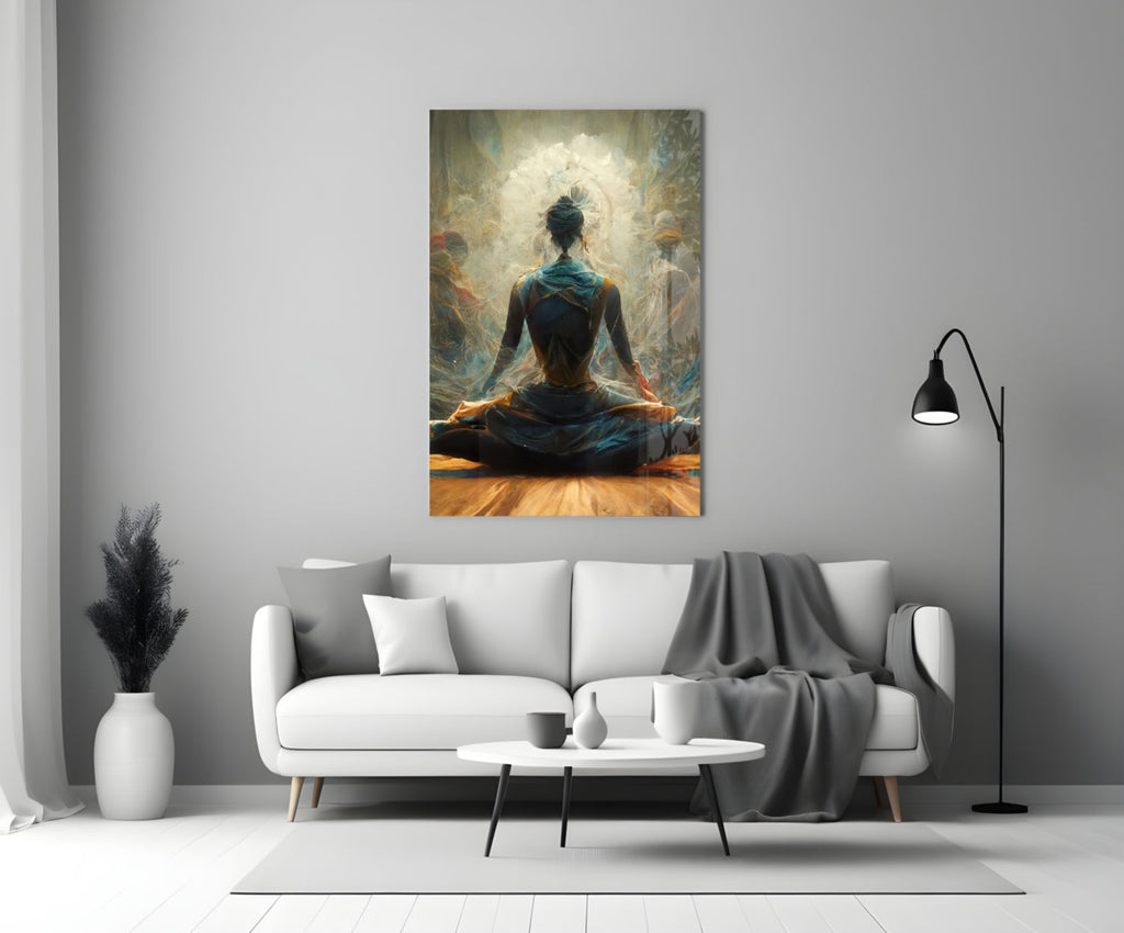 Meditation Glass Art  || Designer Collection
