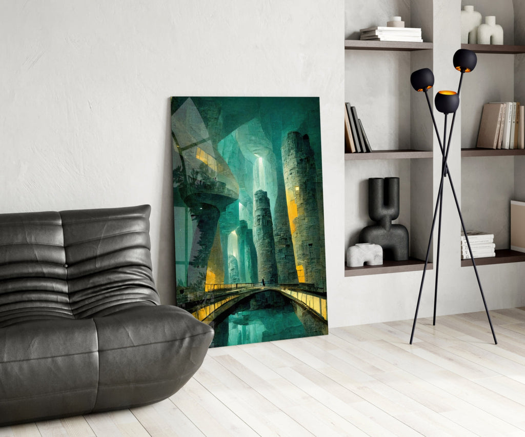 Underground Glass Wall Art  || Designers Collection