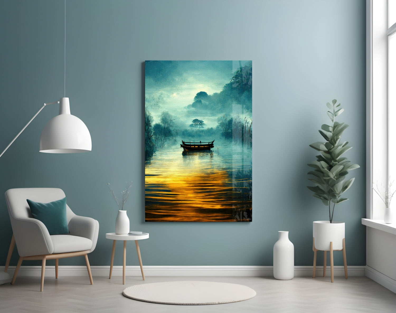 Silence Glass Wall Art  || Designer Collection