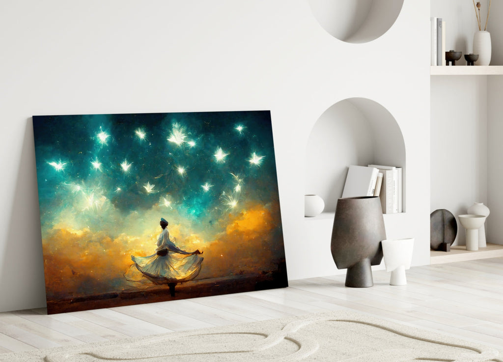 Mysticism Glass Wall Art  || Designer Collection