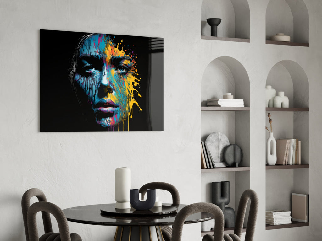 Beautiful Splash Glass Wall Art  || Designer Collection
