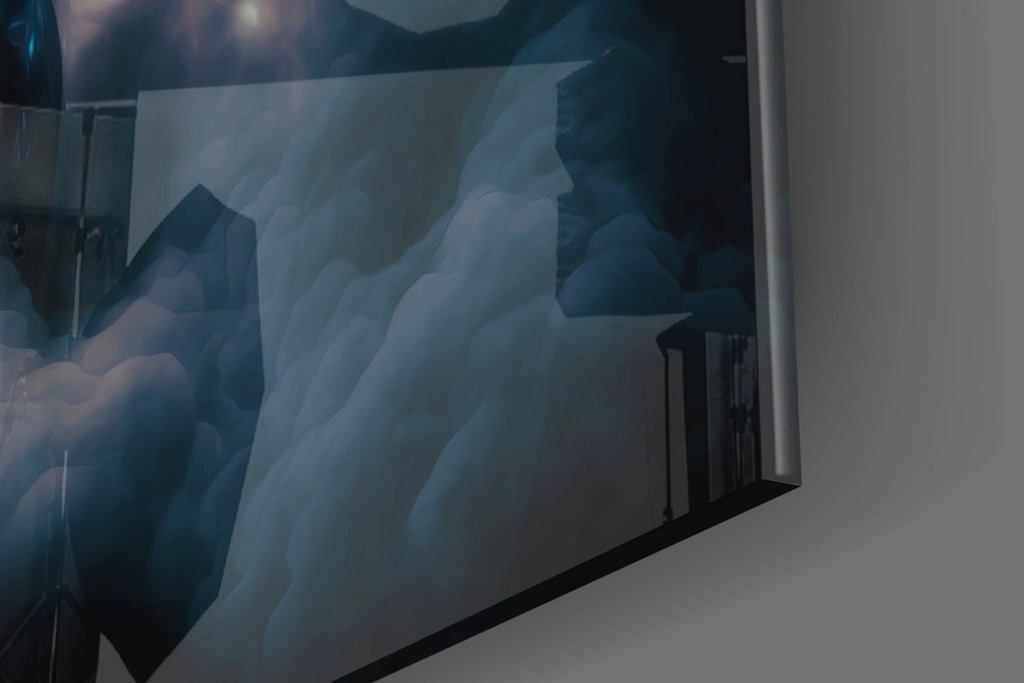 Vitruvius Man Glass Wall Art  || Designers Collection