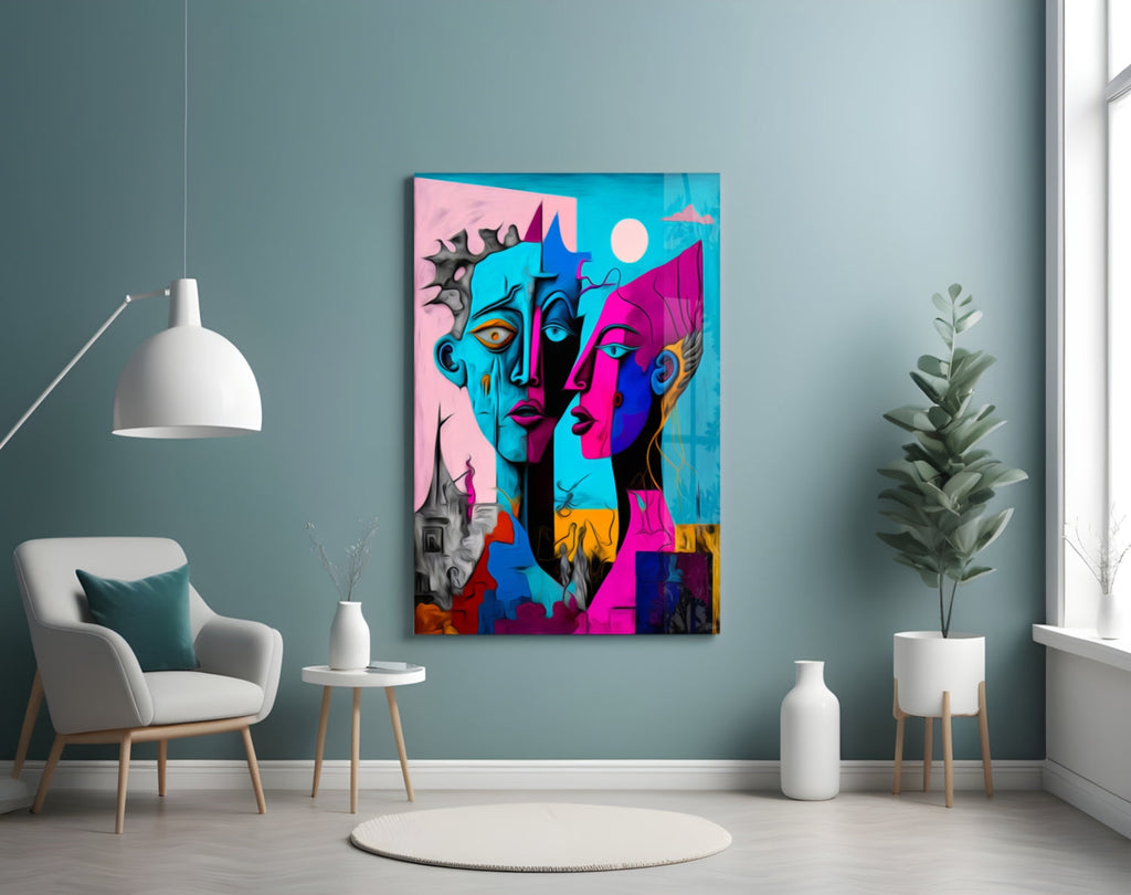 Intimacy Glass Wall Art  || Designer Collection