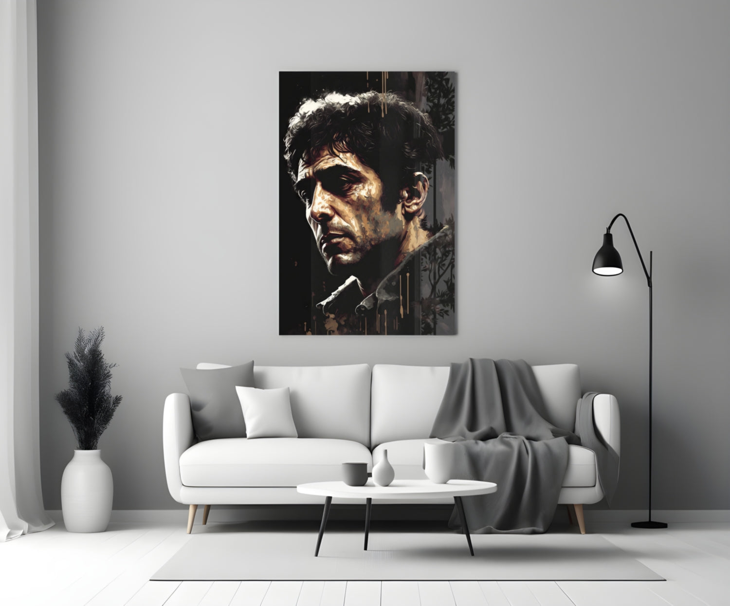 Al Pacino Glass Wall Art  || Designer Collection
