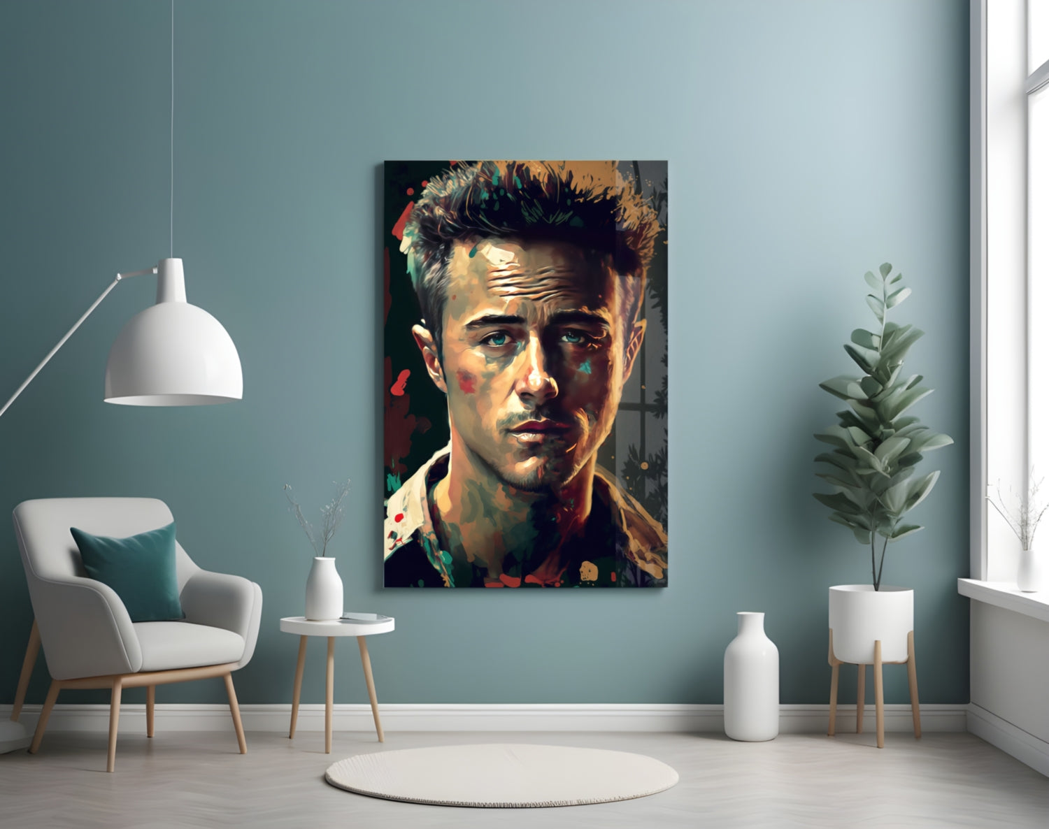 Fight Club - Norton Glass Wall Art  || Designers Collection