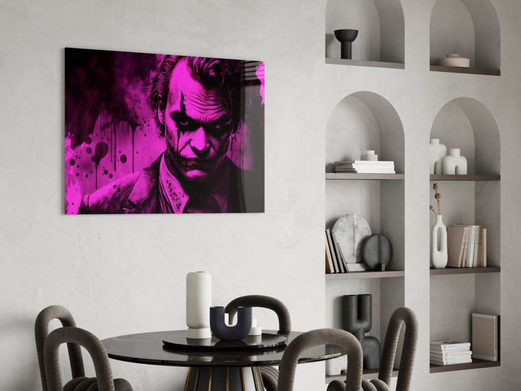 Joker Glass Wall Art  || Designer Collection