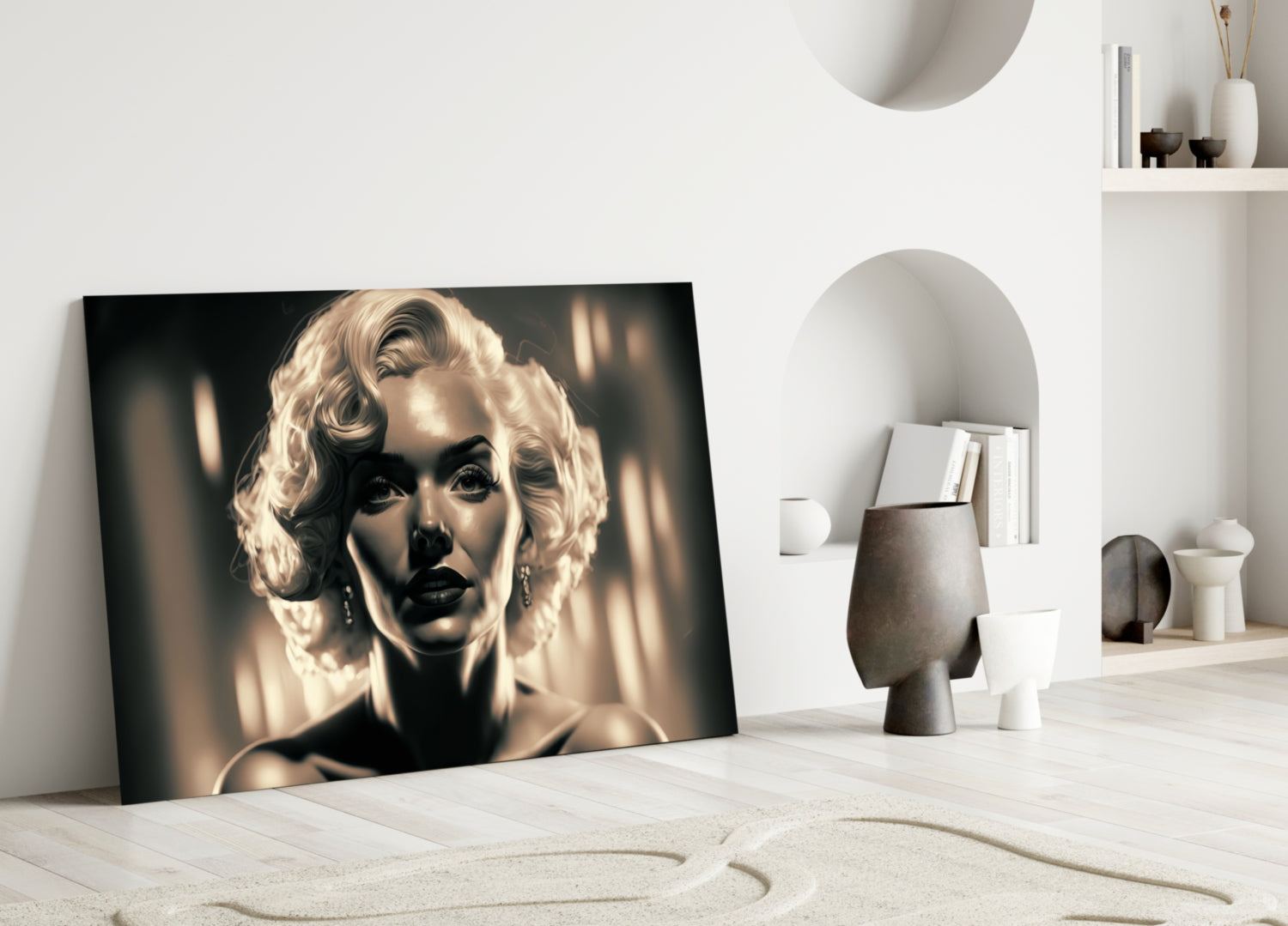 Marilyn Monroe Glass Wall Art  || Designer Collection