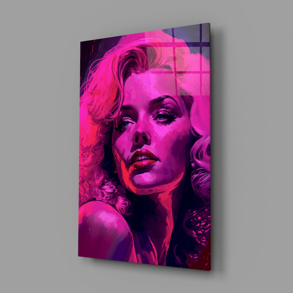 Marilyn Monroe Glass Wall Art  || Designer Collection