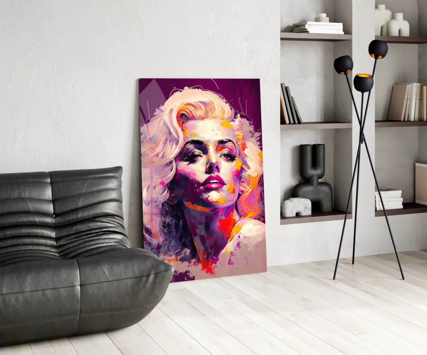 Marilyn Monroe Glass Wall Art  || Designer Collection