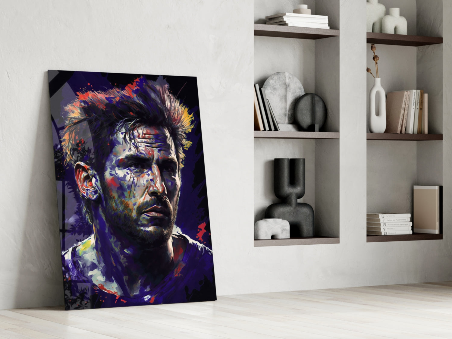 Messi Glass Wall Art  || Designer Collection