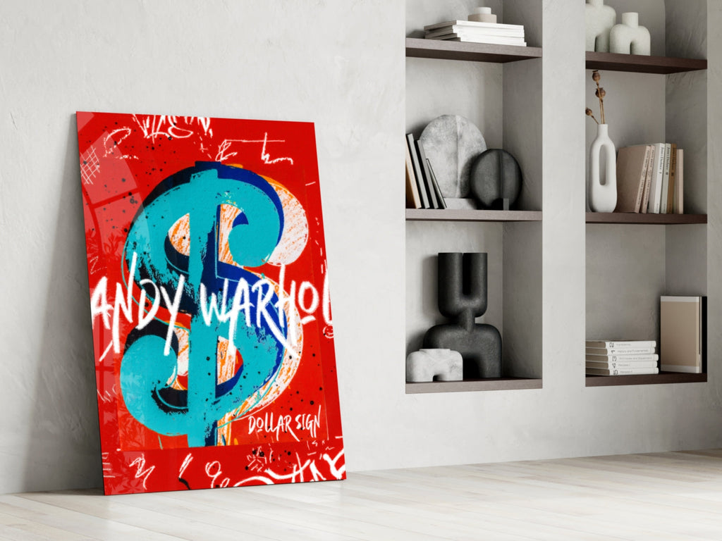 Andy Warhol and Dollar Glass Wall Art || Designer Collection