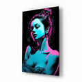 Girl Glass Wall Art || Designer Collection