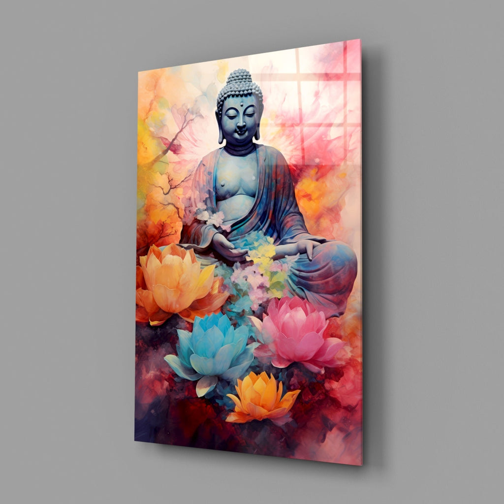 Buddha Glass Wall Art || Designer Collection