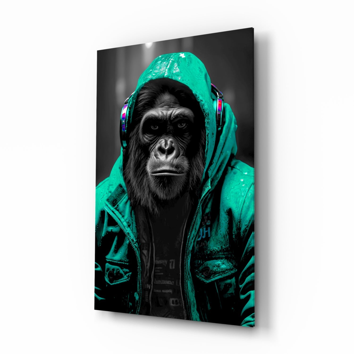 Rebellios Ape  Glass Wall Art || Designer Collection