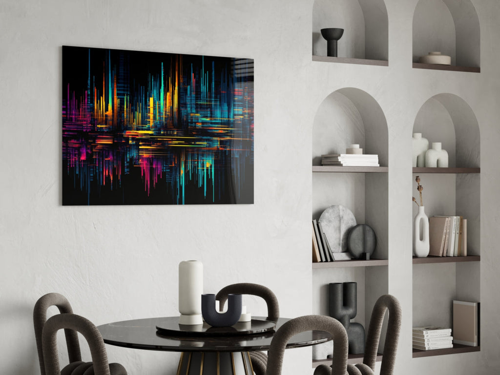 Color Stream Glass Wall Art || Designers Collection