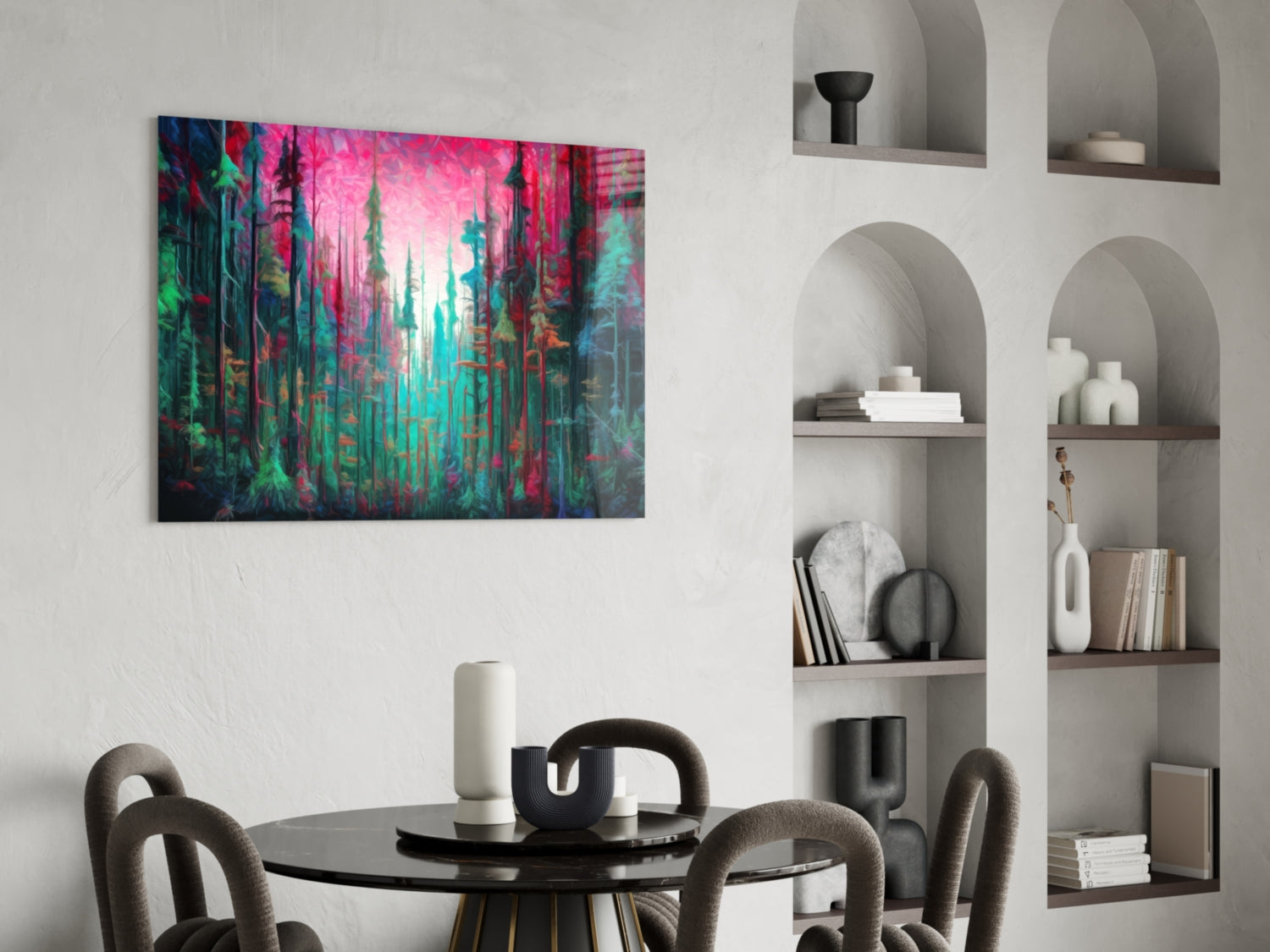 Forest of Colors Glass Wall Art || Designer Collection