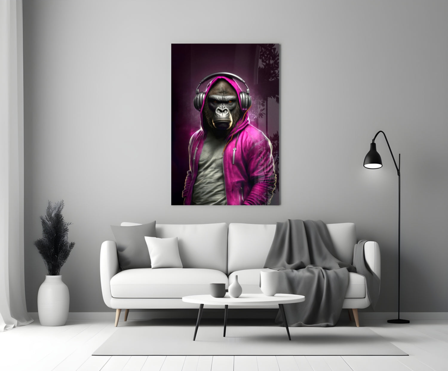Animal Vogue Glass Wall Art|| Designer's Collection