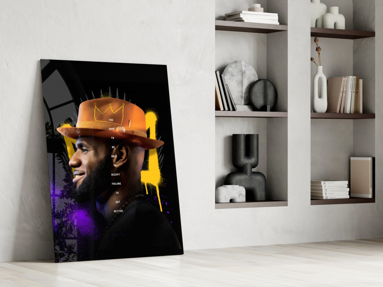 King James Glass Wall Art || Designer Collection