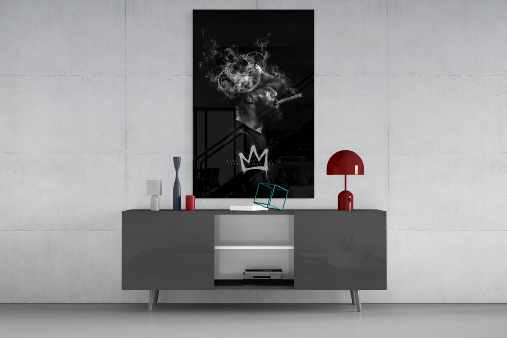 King James Glass Wall Art || Designer Collection