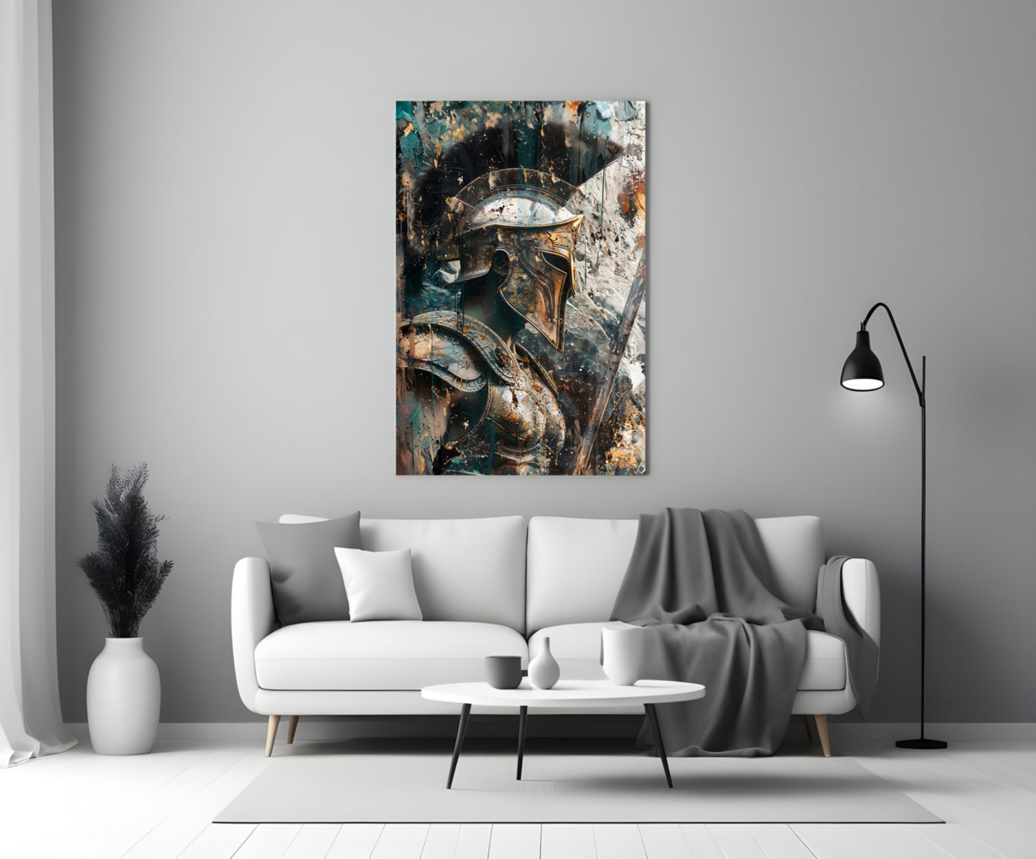 Gladiator Glass Wall Art || Designer Collection