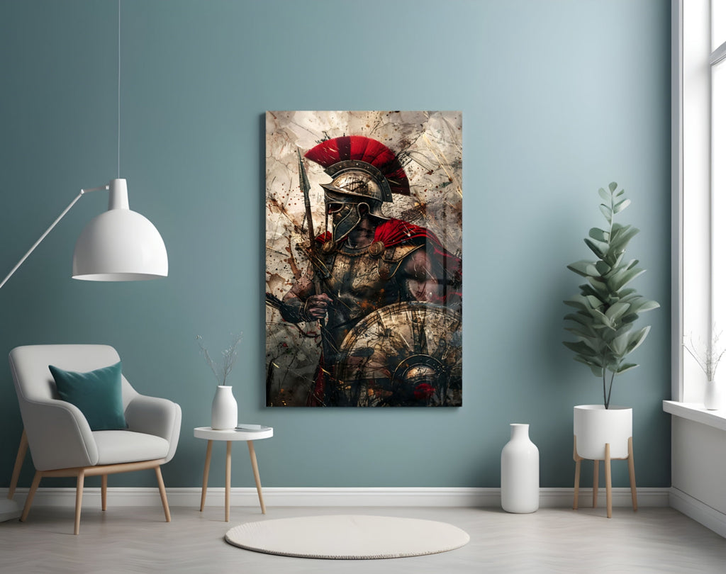 Gladiator Glass Wall Art || Designer Collection