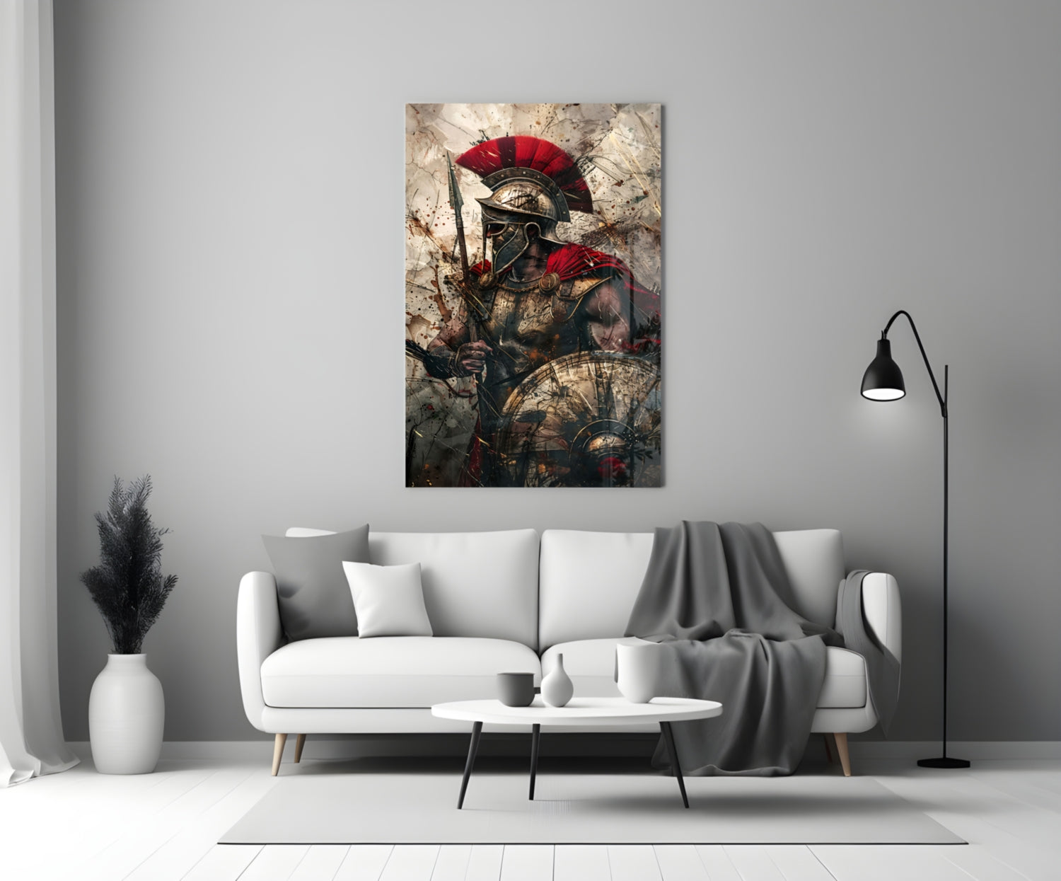 Gladiator Glass Wall Art || Designer Collection
