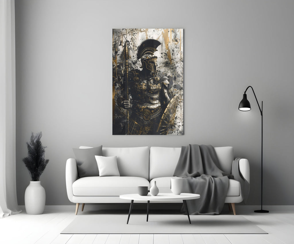Gladiator Glass Wall Art || Designer Collection
