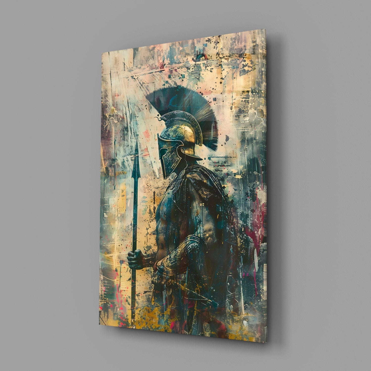 Gladiator Glass Wall Art || Designer Collection