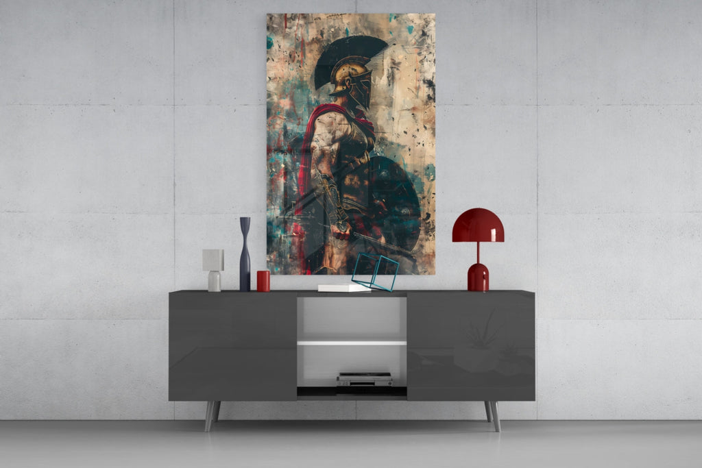 Gladiator Glass Wall Art || Designer Collection