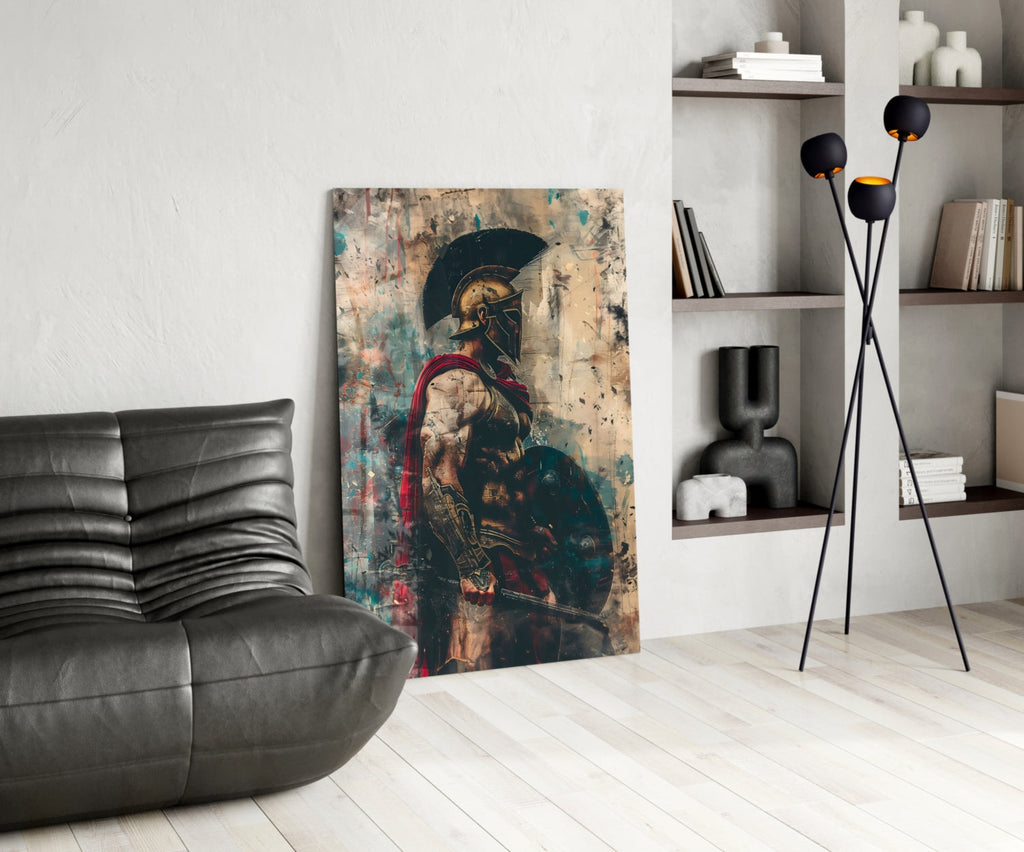 Gladiator Glass Wall Art || Designer Collection