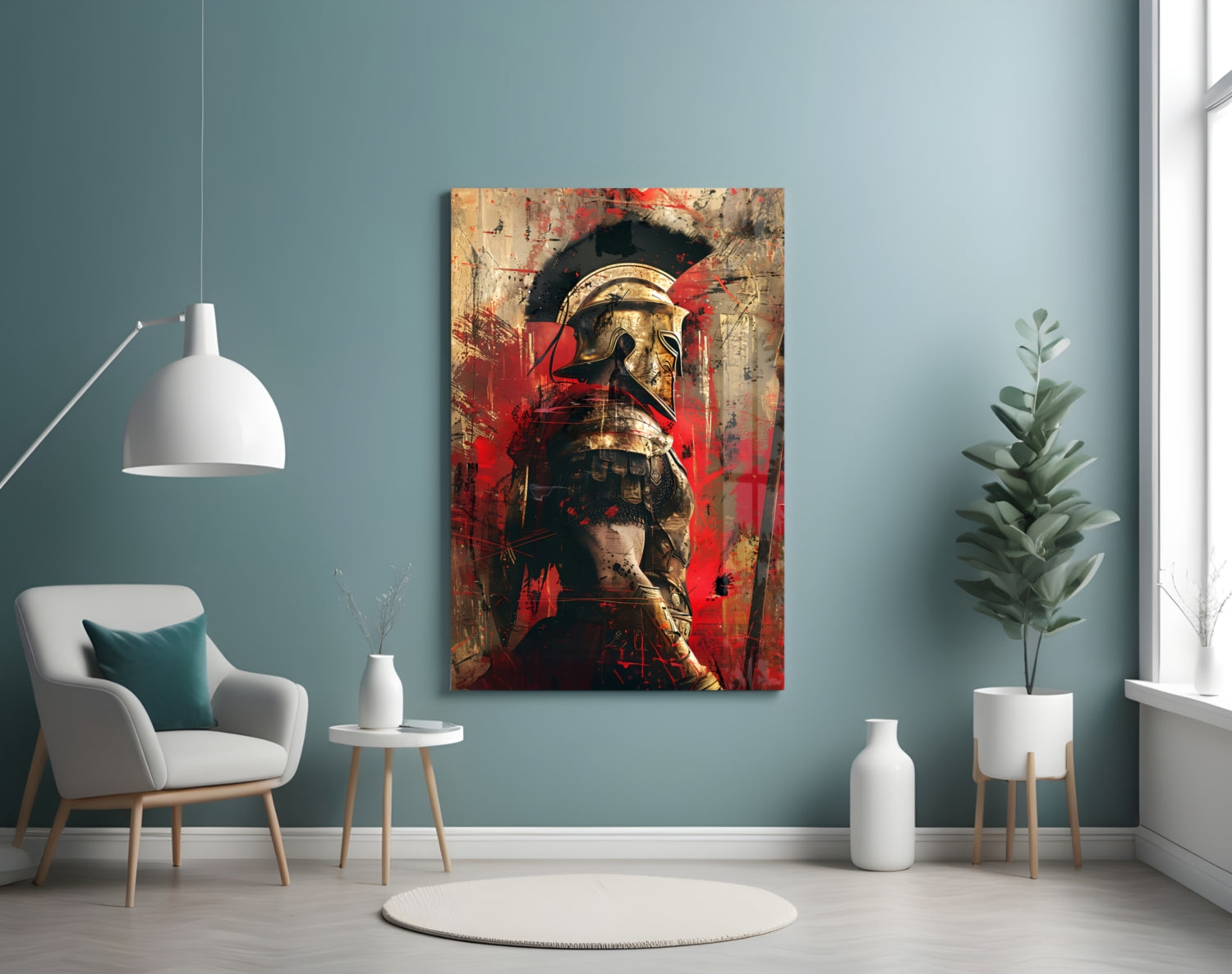 Gladiator Glass Wall Art || Designer Collection