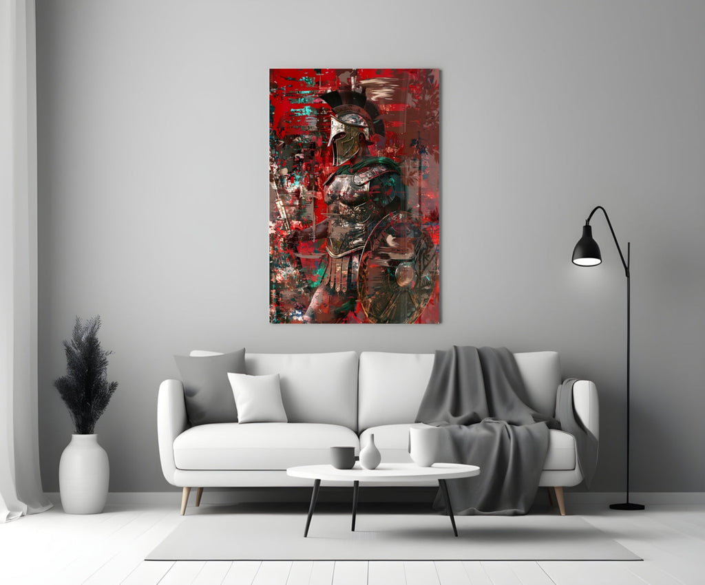 Gladiator Glass Wall Art || Designer Collection