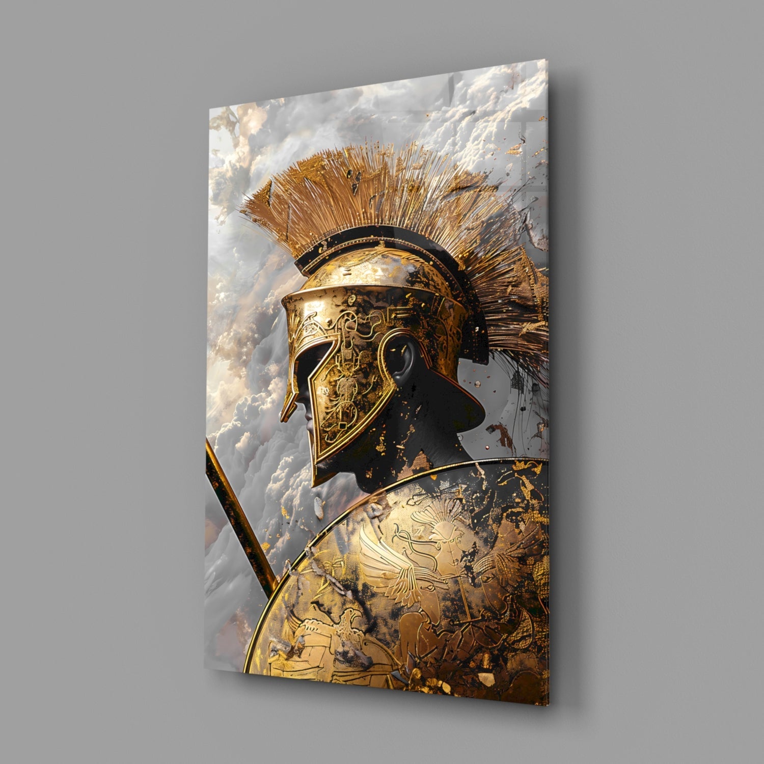 Gladiator Glass Wall Art || Designer Collection