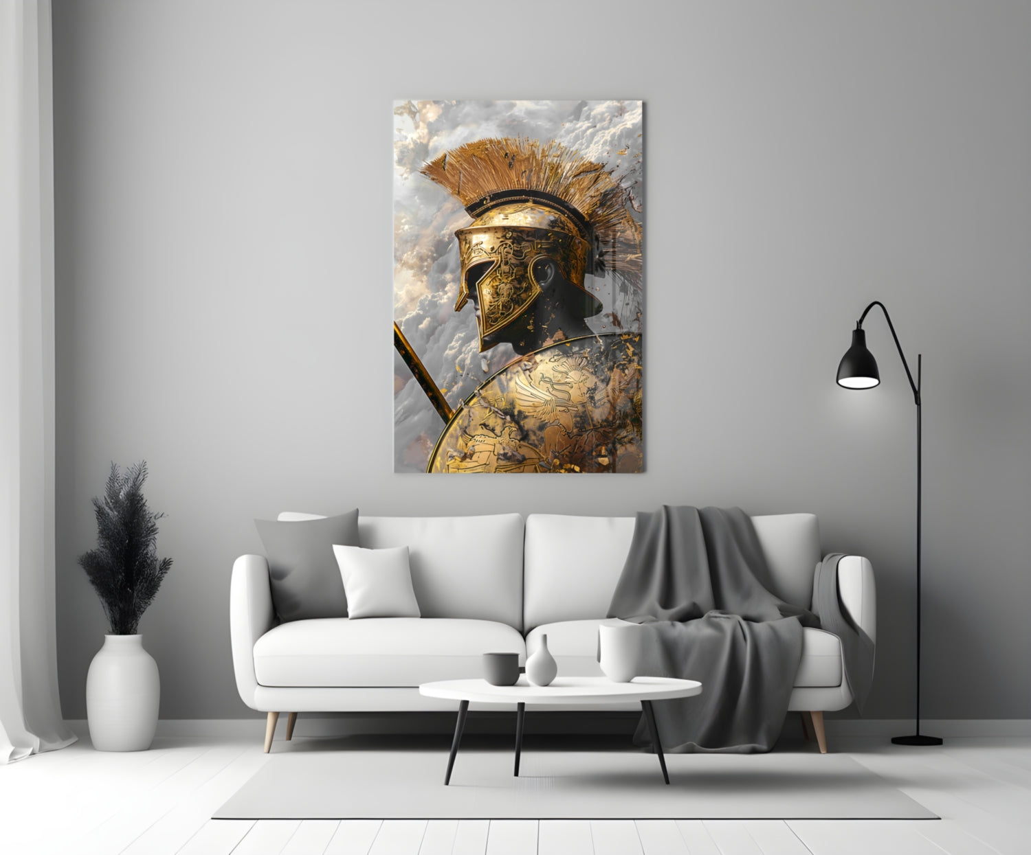 Gladiator Glass Wall Art || Designer Collection