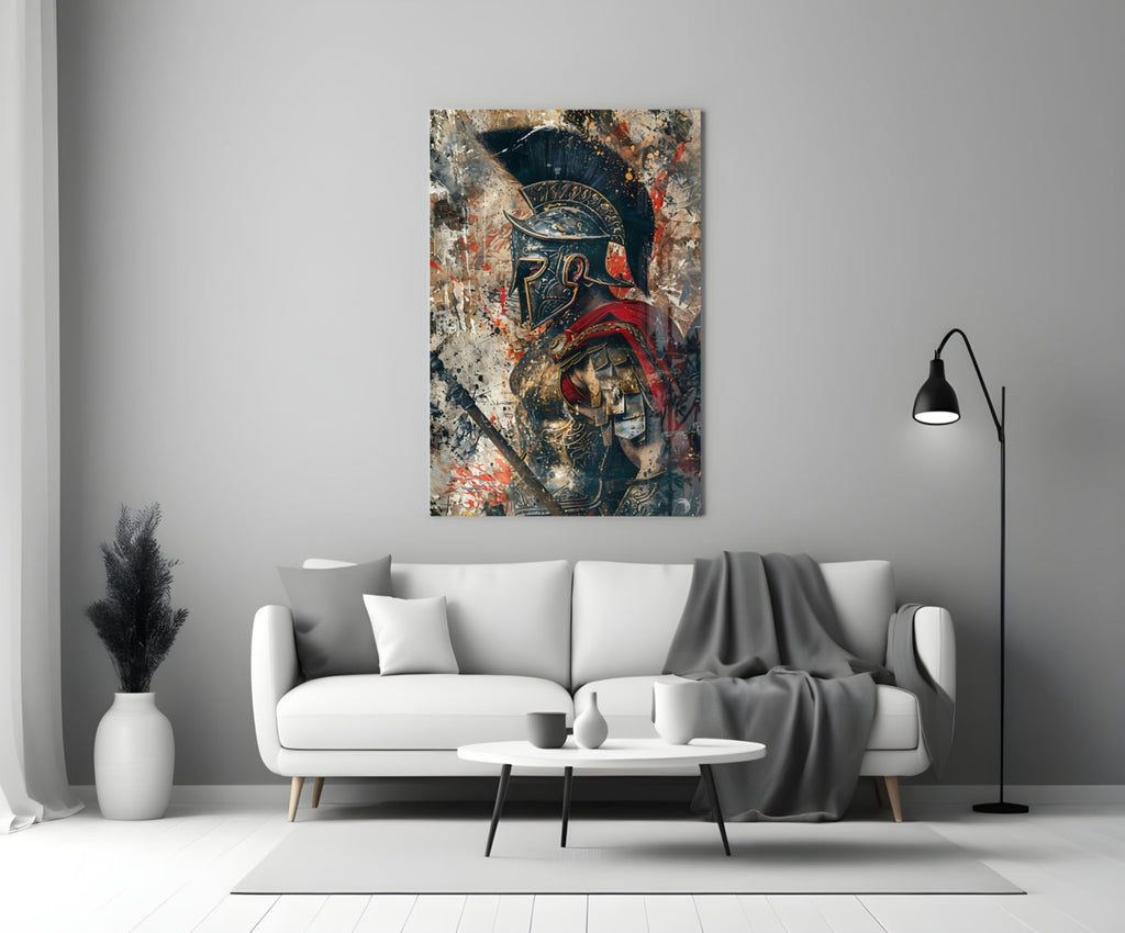 Gladiator Glass Wall Art || Designer Collection