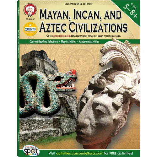 Mayan, Incan, and Aztec Civilizations, Grades 5 - 8 - Paperback