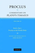 Proclus: Commentary on Plato's Timaeus - Hardcover