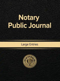 Notary Public Journal Large Entries - Hardcover