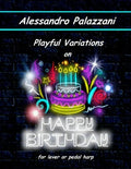 Playful Variations on Happy Birthday: for lever or pedal harp - Paperback