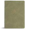 CSB Women's Study Bible, Sage Suedesoft Leathertouch - Imitation Leather