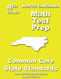 North Carolina 4th Grade Math Test Prep: Common Core Learning Standards - Paperback