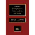 Software Quality Control, Error, Analysis - Hardcover