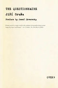 Questionaire: Or Prayer for a Town and a Friend - Paperback