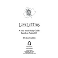 Love Letters Study Guide - Paperback