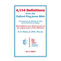 4,114 Definitions from the Defined King James Bible - Hardcover