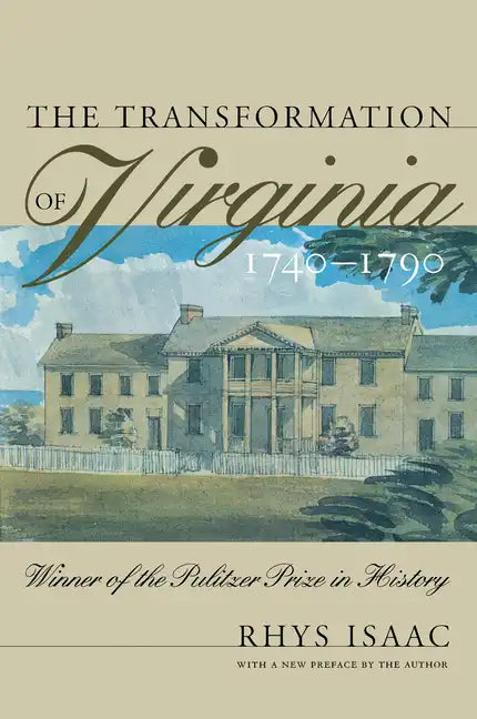 Transformation of Virginia, 1740-1790 - Paperback