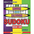 Adult puzzles. Big Samurai and Calcudoku 9x9 Sudoku. Medium - hard levels.: Very large font. - Paperback